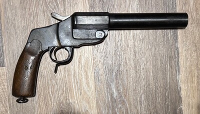 SigPi / Signalpistole Gebrüder Merkel Mod. Hebel (1. Weltkrieg) im Kaliber 4 Signal (26,5mm)