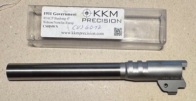 Wechsellauf 6 Zoll KKM Precision Mod. 1911 Government 45ACP Bushing 6" OHNE Beschuss!