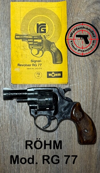 Sammlerwaffe SRS-Revolver RÖHM RG 77 mit PTB 181