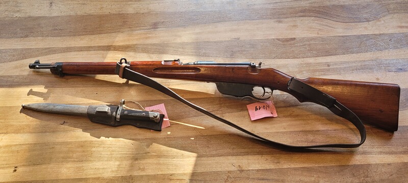 Steyr Mannlicher Kaliber 8x56R, Repetierbüchse + 5x Laderahmen + 1x Bajonett + 2x Magazintasche K019