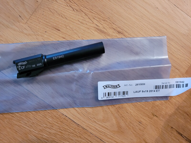 Lauf Walther PDP 4 Zoll 9mm Luger