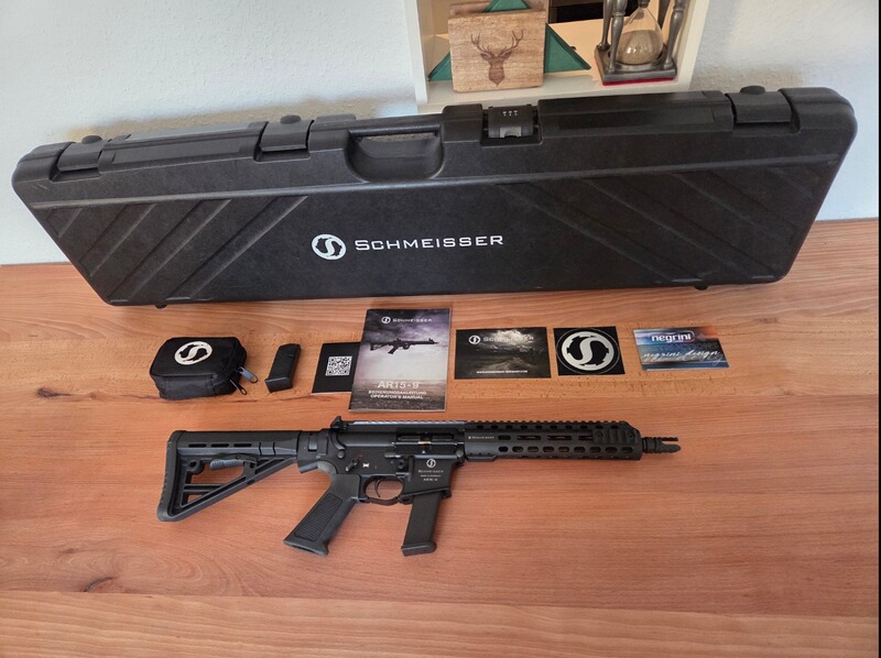 Schmeisser AR15-9 S4F 10.5" 9mm Luger Glock Carbine Magazin PCC Karabiner