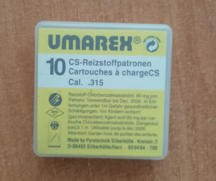 Umarex CS Gaspatronen Kal. 315 mm Knall