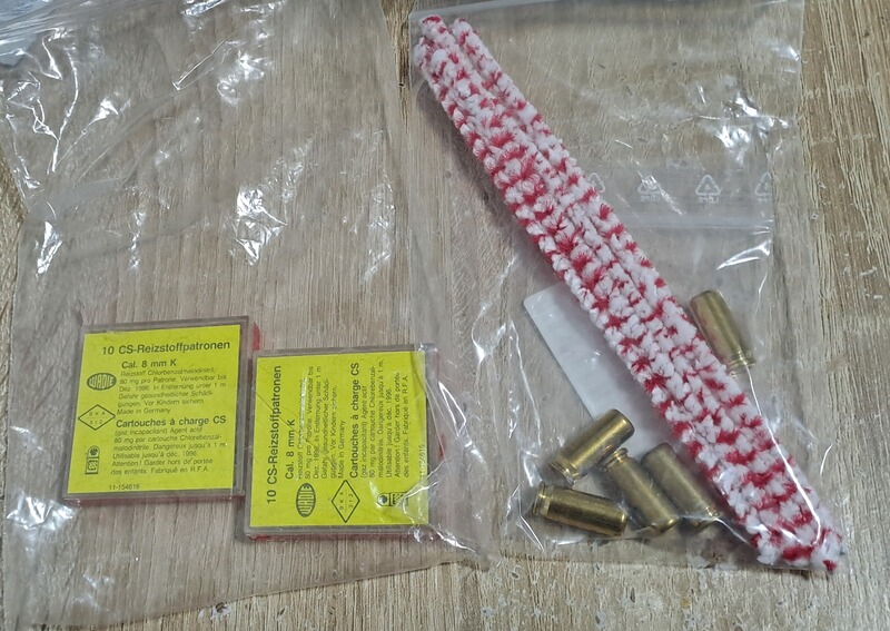 Gaspatronen im Kal. 8 mm Knall