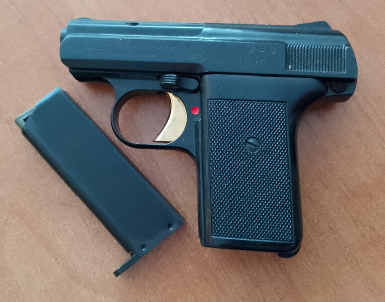 Alte Reck Gaspistole P10 im Kaliber 8 mm Knall/ PTB 38-69