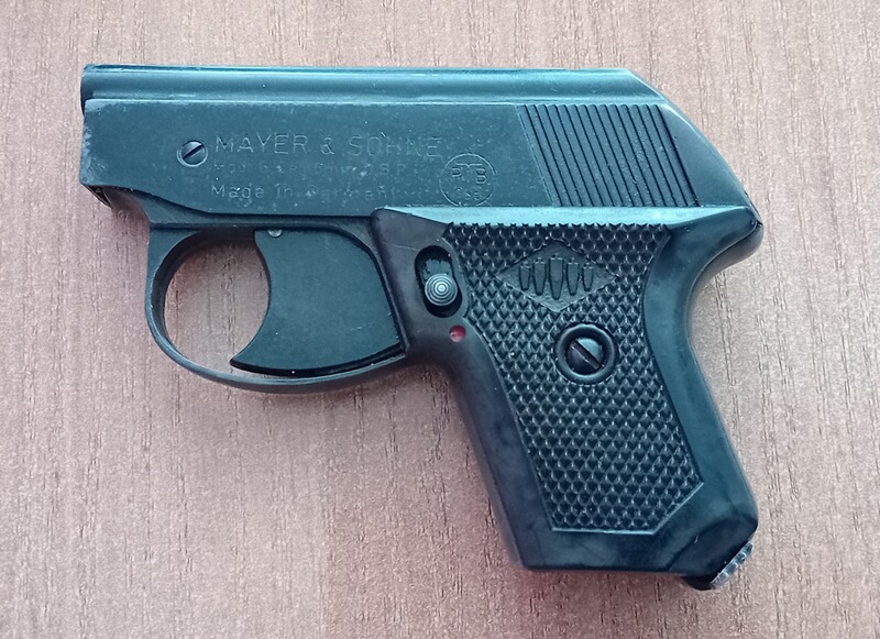 Seltene Mayer & Söhne Mod G im Kaliber 6 mm Knall/ PTB 165