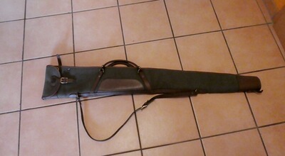 Original Krieghoff Waffenfutteral Croots England Gewehrfutteral lodengrün/rotbraun, Jagd