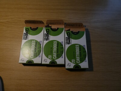 3 Päckchen original 222 Remington Magnum Softpoint 60 Patronen 3,56 gr. 55 Grains