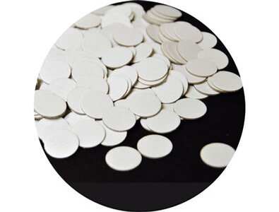 White over-powder pads