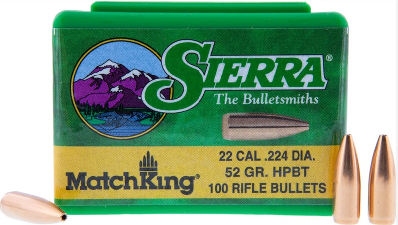 SIERRA GESCHOSSE .22/.224 HV 52GR HPBT MATCHKING 500/BOX