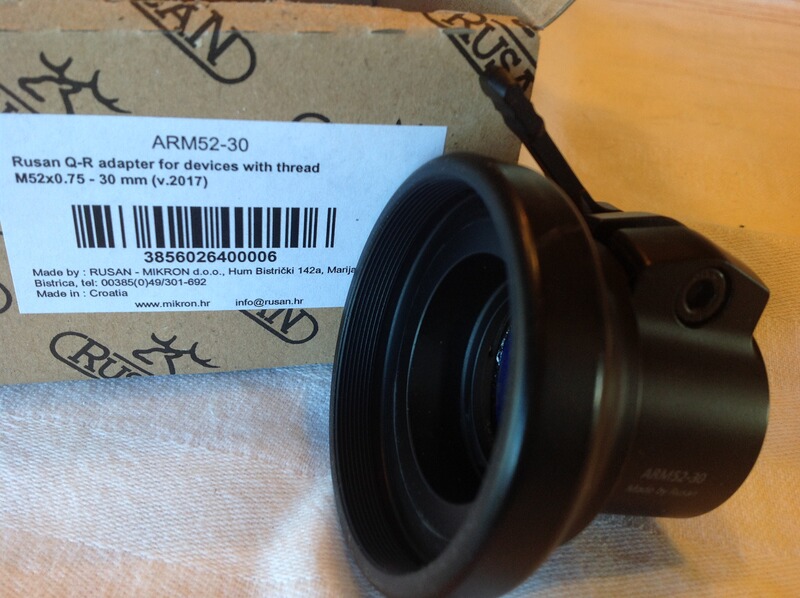 RUSAN Q-R adapter M52x0,75 - 30 mm