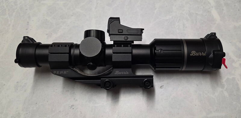 BURRIS RT-6 1-6x24 Combo Kit - ZF mit Ballistic AR-Absehen + Burris P.E.P.R.Montage + Rotpunktvisier