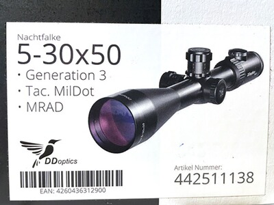 DD Optics 5-30x50 auf Eratac Picatinny