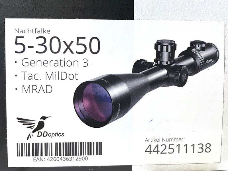 DD Optics 5-30x50 auf Eratac Picatinny