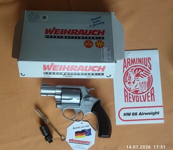 Weihrauch HW 88 super airweight NICKEL PTB 659 9 mm RK 250 €