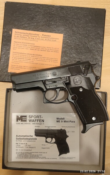 Cuno Melcher ME 9 Mini-Para 9 mm brüniert 9 mm Pak
