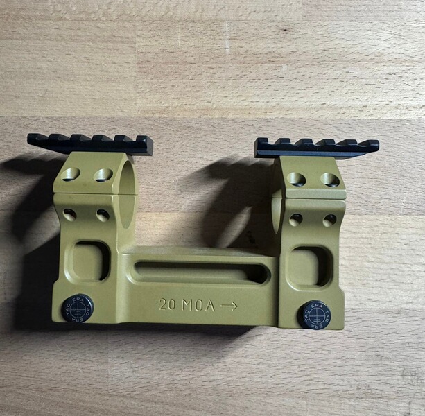 ERA-TAC Blockmontage 34mm RAL8000 + Picatinny-Aufsätze (neuwertig)