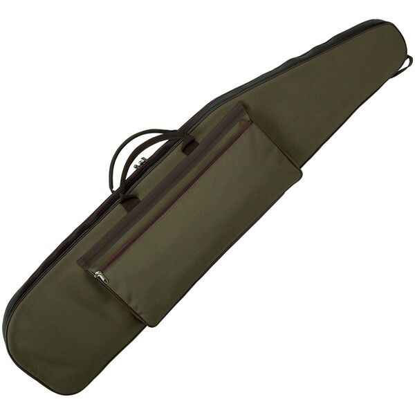 Langwaffenfutteral mit großer Außentasche, Polyester, Oliv, 123 cm