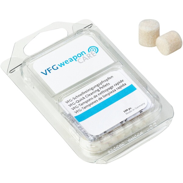 Schnellreinigungspropfen Filz VFG comfort, Kal. 4,5 mm, 100 Stück