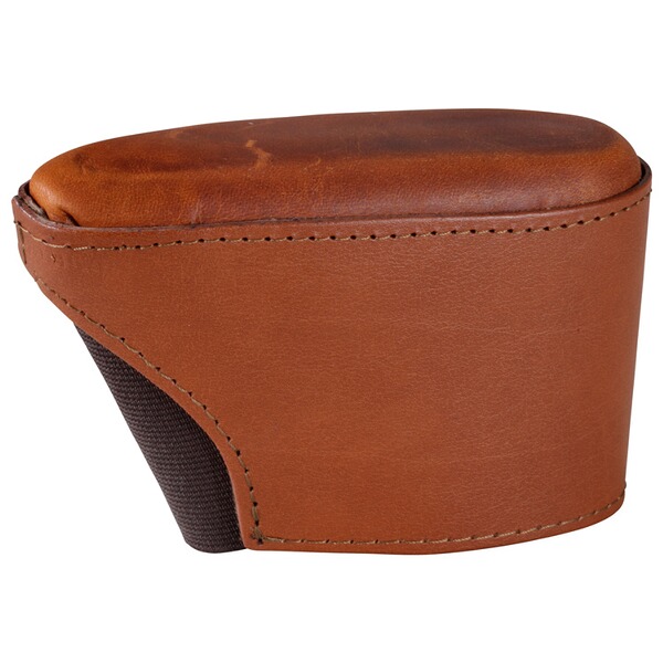 Überzieh-Schaftkappe Leder braun, 1 cm Verlängerung