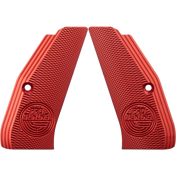 Griffschalen Alu red SP01 lang ohne Jetfunnel