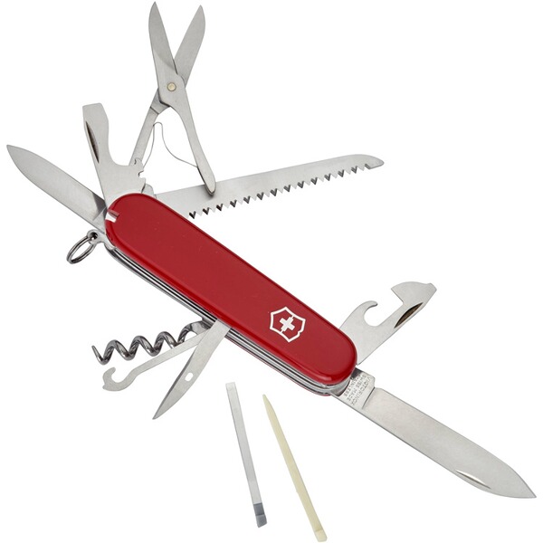 Original Schweizer Offiziersmesser von Victorinox mit 15 Funktionen