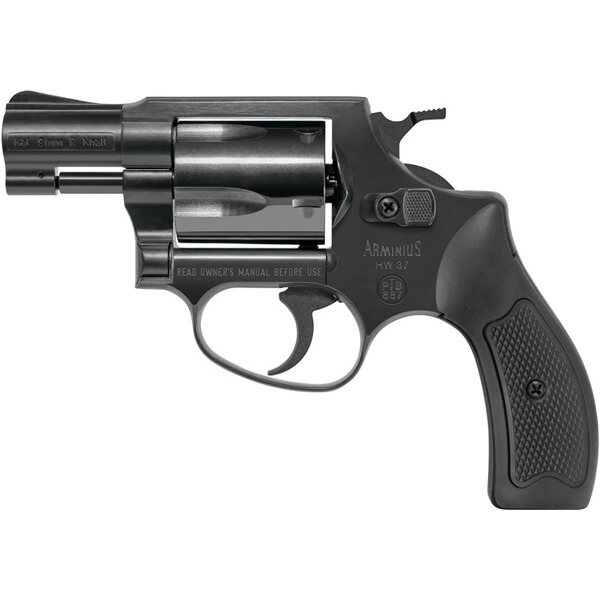 Gas+Signal Revolver Arminius HW37 brüniert/Gummi Kaliber 9mm Knall