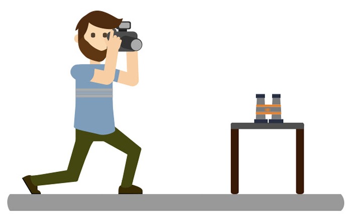 eine Person die fotografiert